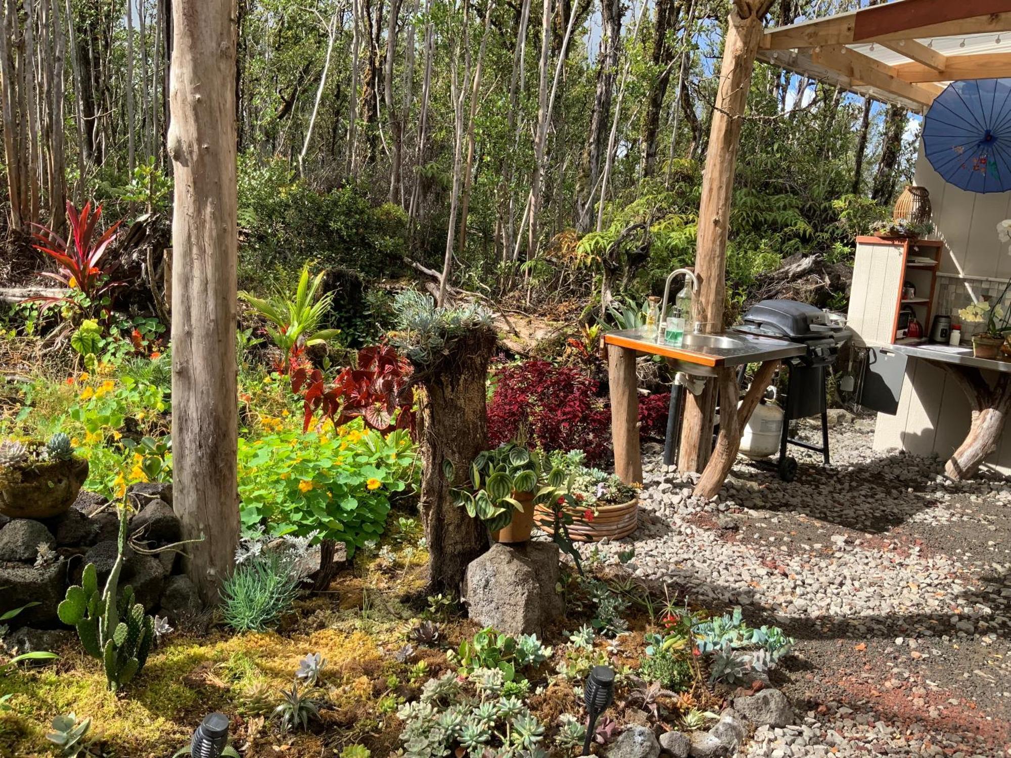 Exotic Garden Cottage At Amazing Volcano Fissure Mountain View Exterior photo
