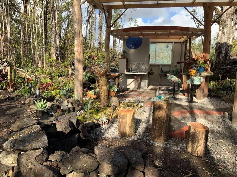 Exotic Garden Cottage At Amazing Volcano Fissure Mountain View Exterior photo