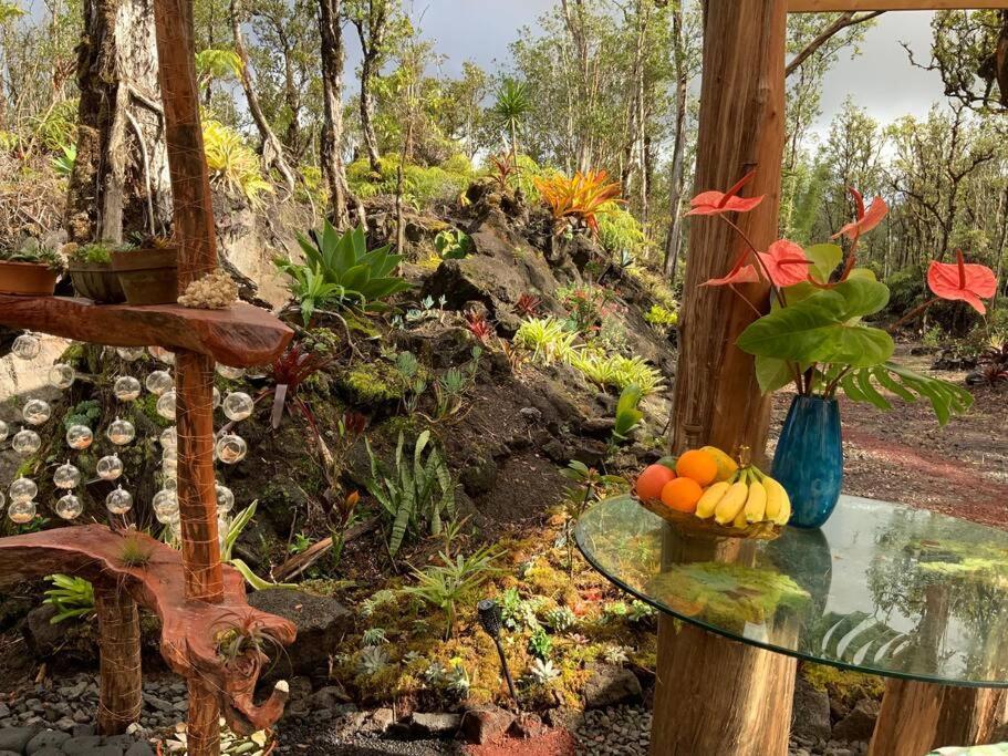 Exotic Garden Cottage At Amazing Volcano Fissure Mountain View Exterior photo